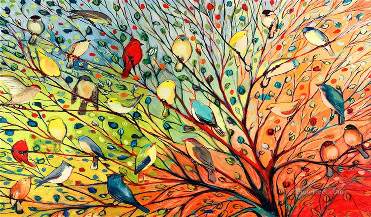 birds in Spring birds Oil Paintings